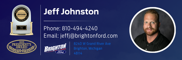 Blue email signature example